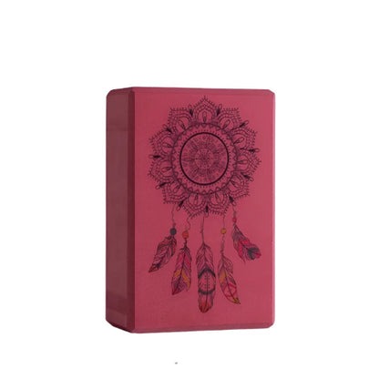 2pcs set EVA Yoga Foam Blocks BURGUNDY