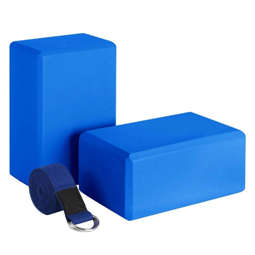 Yoga Block And Strap Set BLUE