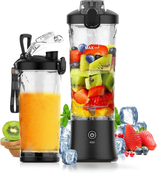 10-Leaf Blade Portable Juicer 600ML