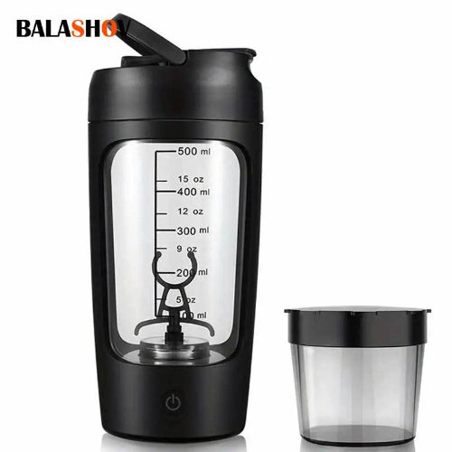 500ML Electric Protein Powder Mixing Cup BLACK