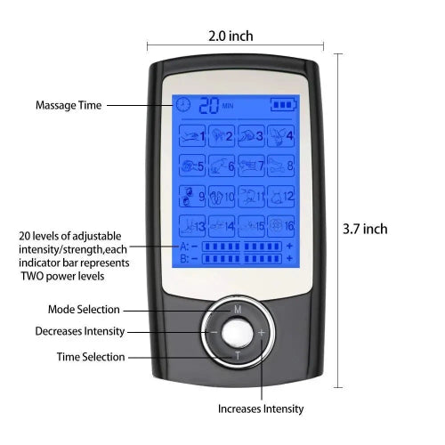 Acupuncture 16 Mode Electric Muscle Stimulator 20 levels intensity