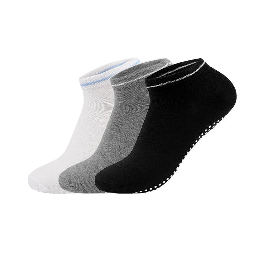 3 Pairs Non-Slip Grips Yoga Socks for Women size 1.5 - 7 (US/Can)