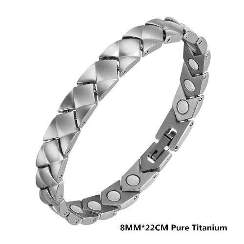 Arrow Shaped Titanium Steel Magnetic Therapy Bracelet