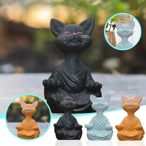 Meditation Cat Sculpture