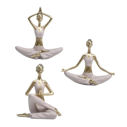 Graceful Yoga Lady Figurines