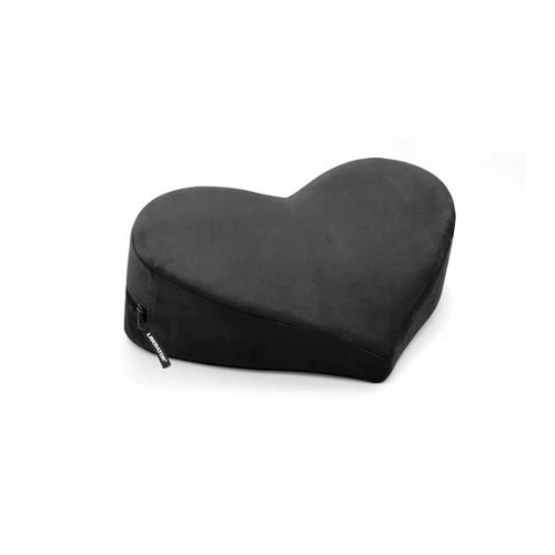 Heart Wedge - BLACK Microvelvet